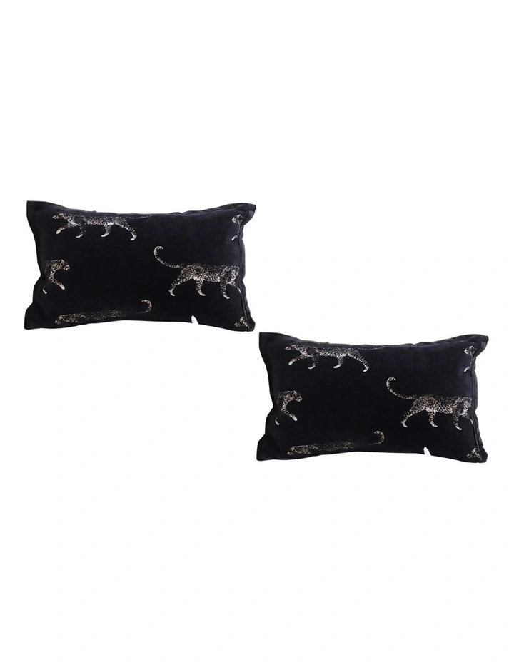 SOGA 2X 35cm Black Throw Pillow Elegant Decorative Cushion Living Room Modern Home Decor image 1