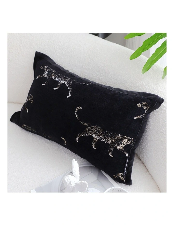 SOGA 2X 35cm Black Throw Pillow Elegant Decorative Cushion Living Room Modern Home Decor image 3