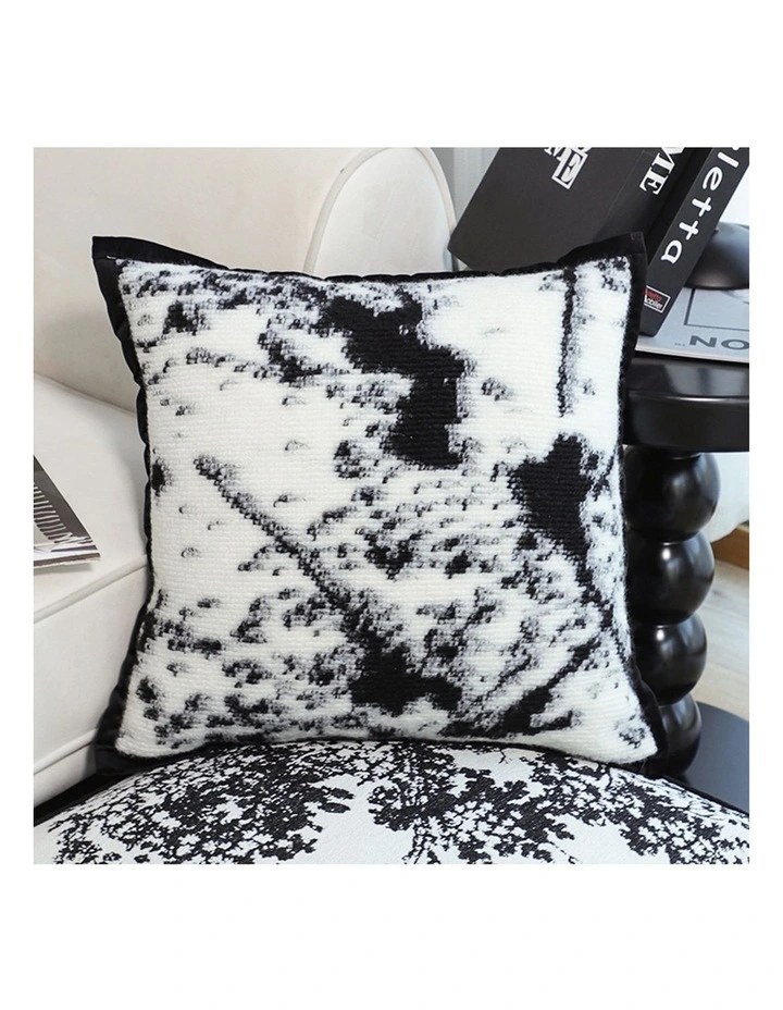 SOGA 2X 50cm Throw Pillow Black and White Leopard Thick Premium Polyester Fiber for Home Decor image 2