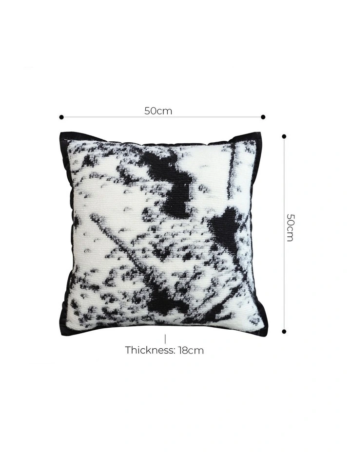 SOGA 2X 50cm Throw Pillow Black and White Leopard Thick Premium Polyester Fiber for Home Decor image 5