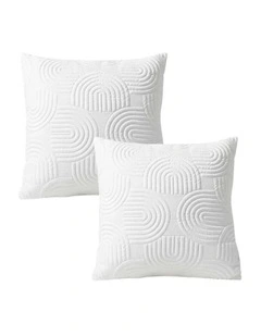 SOGA 2 Pack Pink Textured Geometric Accent Throw Pillow 30cm