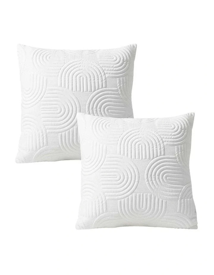 SOGA 2 Pack Pink Textured Geometric Accent Throw Pillow 30cm image 1