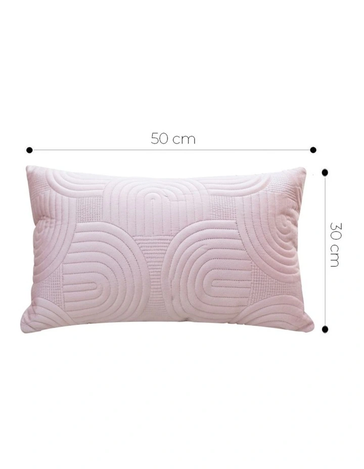 SOGA 2 Pack Pink Textured Geometric Accent Throw Pillow 30cm image 5