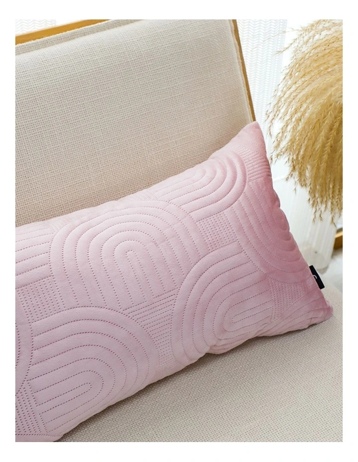 SOGA 2 Pack Pink Textured Geometric Accent Throw Pillow 30cm image 7