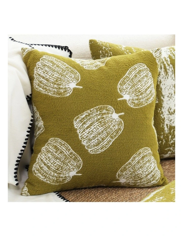 SOGA 2X 50cm Throw Pillow Green Autumn Harvest Pumpkin Print Home Decor image 7