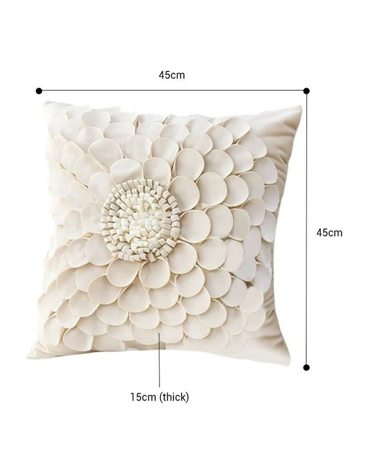 SOGA 2X 45cm Pillow Sunflower Cover 100% Cotton Covers Linen Case Cushion Throw Pillow image 2