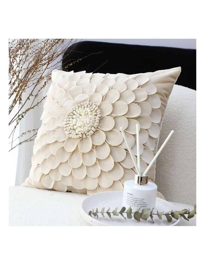 SOGA 2X 45cm Pillow Sunflower Cover 100% Cotton Covers Linen Case Cushion Throw Pillow image 3