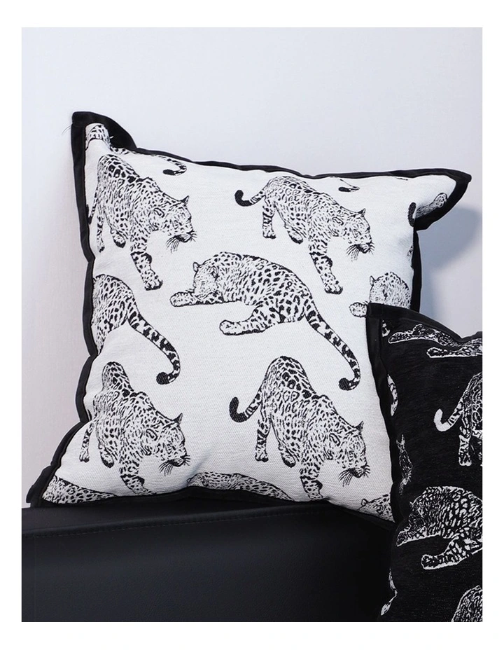 SOGA 2X 45cm Throw Pillow White & Black Leopard Light Luxury Decorative Cushion for Living Room image 3