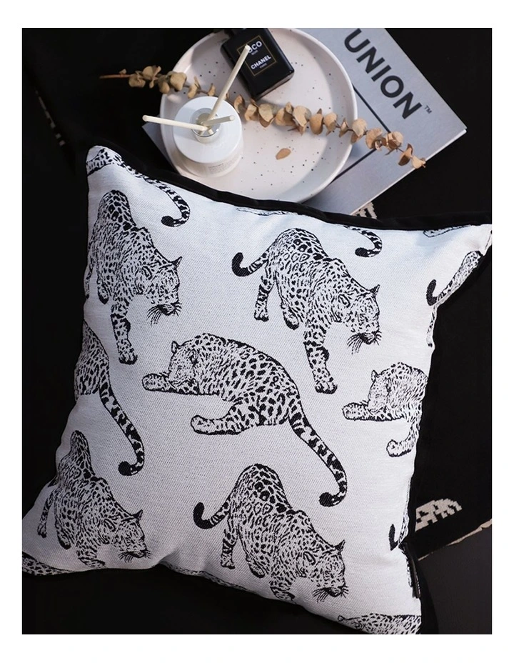SOGA 2X 45cm Throw Pillow White & Black Leopard Light Luxury Decorative Cushion for Living Room image 4