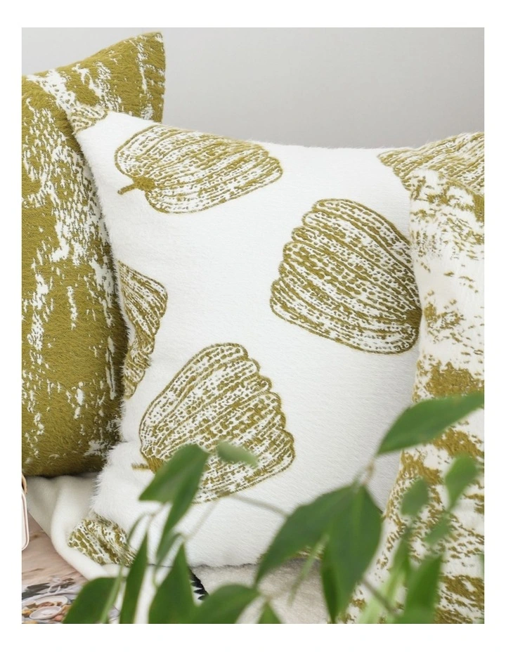 SOGA 2X 50cm Throw Pillow White with Olive Green Autumn Harvest Pumpkin Print Home Decor image 6