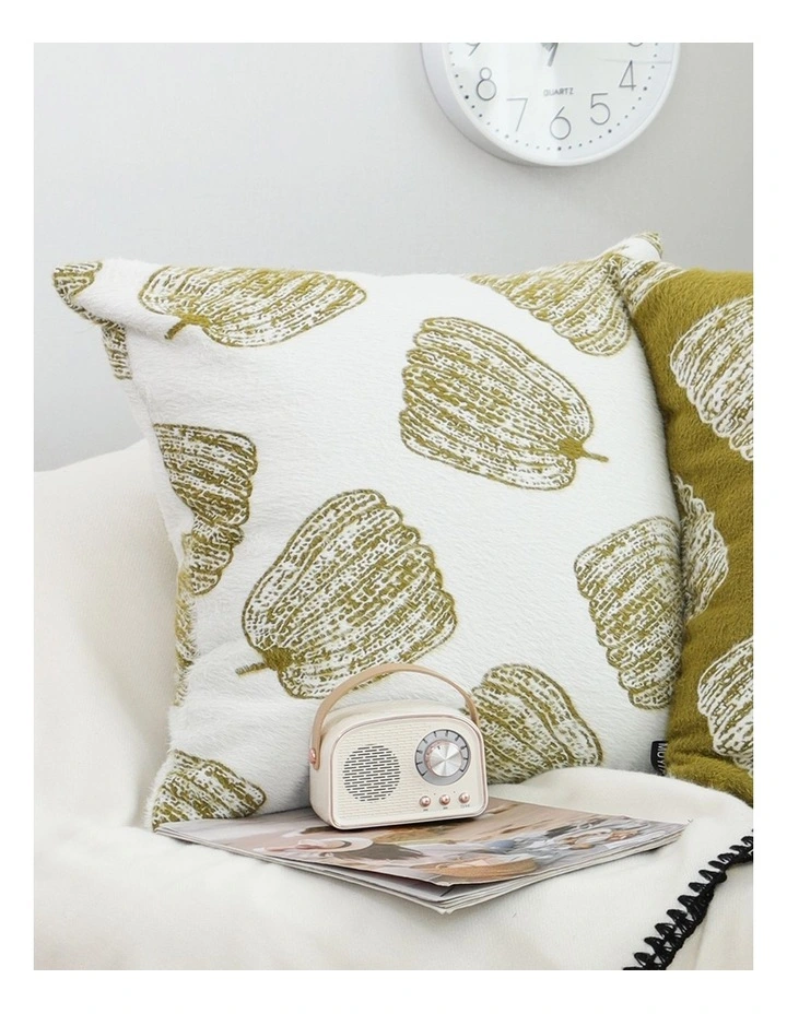SOGA 2X 50cm Throw Pillow White with Olive Green Autumn Harvest Pumpkin Print Home Decor image 7