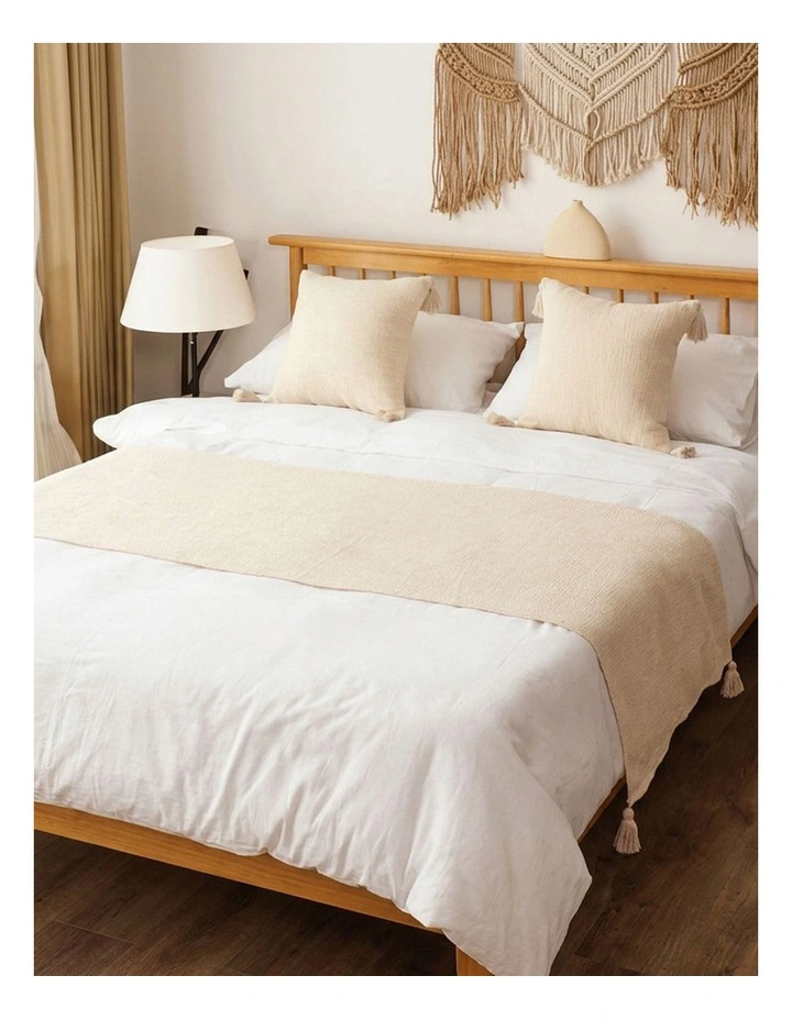 SOGA 1.5m Bed Vintage Scarf Runner Bedding Tail Pad Flag For Home Hotel Set of 3 image 4