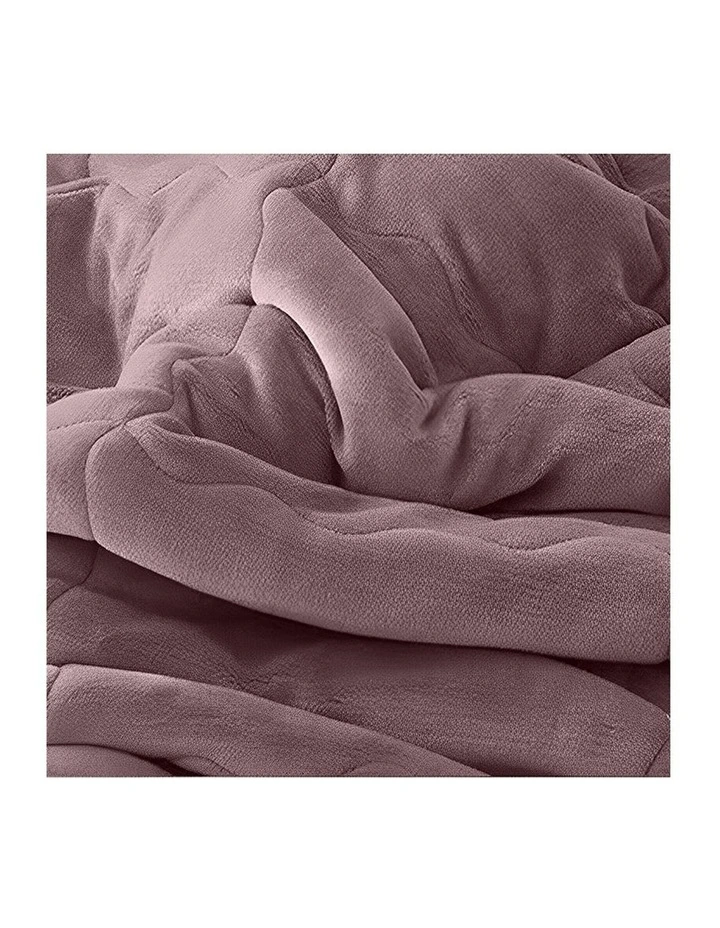 SOGA 2 Pack Light Purple Thick Flannel Throw Blanket 200x220cm image 5