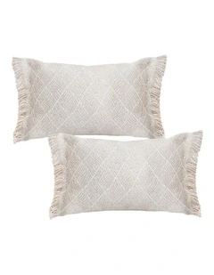SOGA 2 Pack Off White French Style Seat Cushion 35x62cm