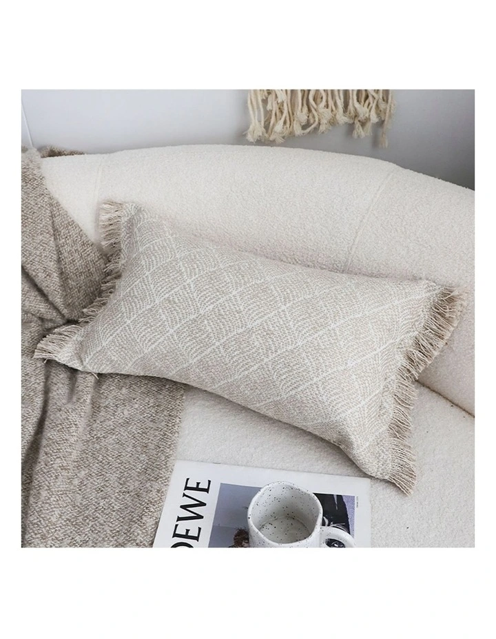 SOGA 2 Pack Off White French Style Seat Cushion 35x62cm image 2