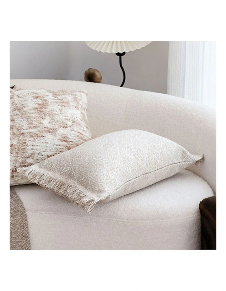 SOGA 2 Pack Off White French Style Seat Cushion 35x62cm image 3
