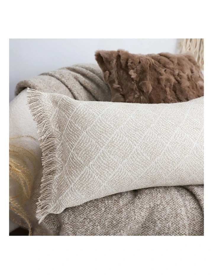 SOGA 2 Pack Off White French Style Seat Cushion 35x62cm image 4