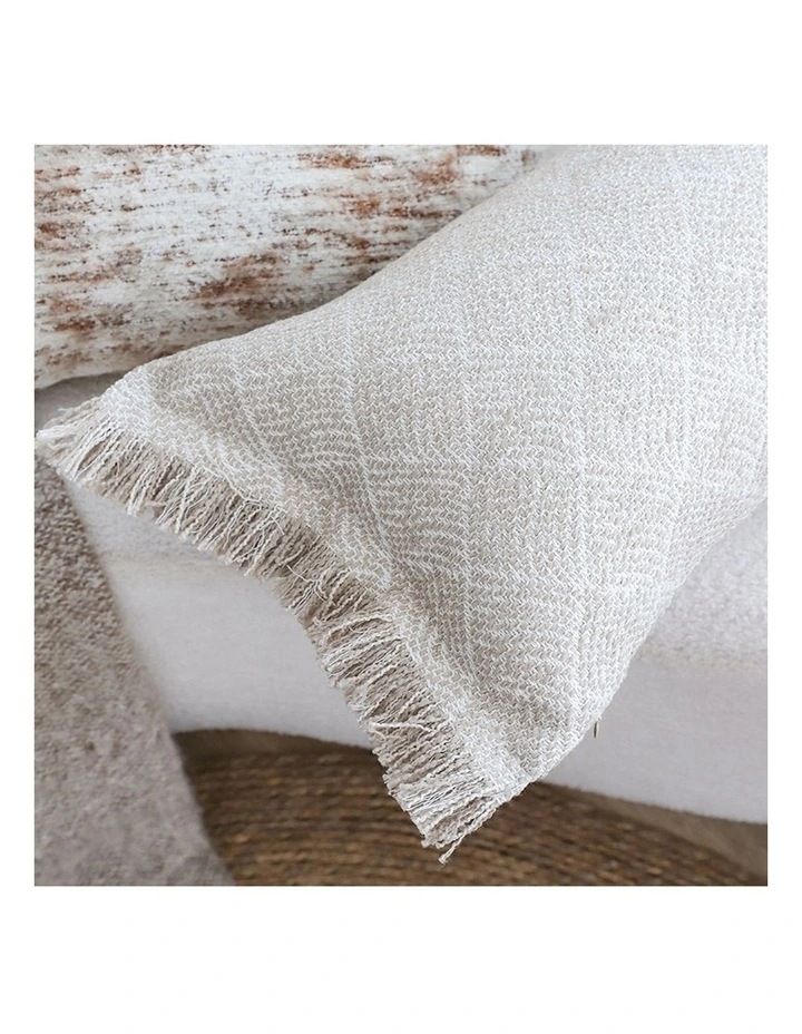 SOGA 2 Pack Off White French Style Seat Cushion 35x62cm image 5