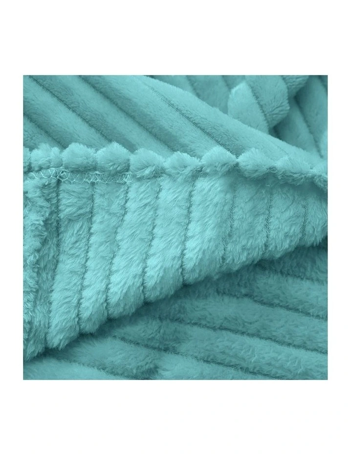 SOGA 2 Pack Sky Blue Thin Flannel Throw Blanket 200x230cm image 7