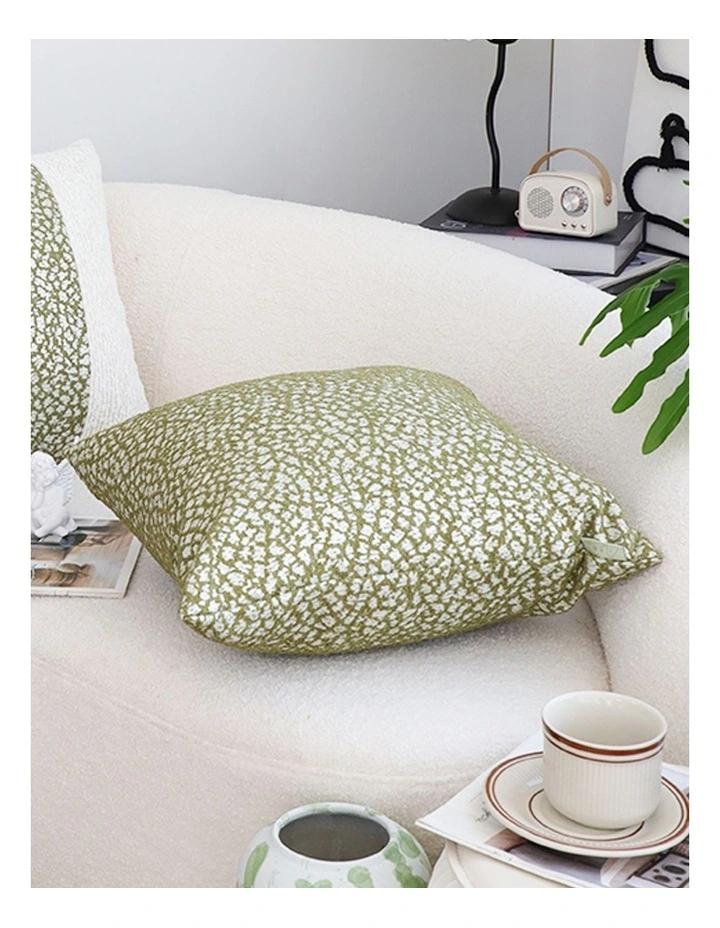 SOGA 2 Pack Leafy Green White Seat Cushion 50x50x18cm image 4