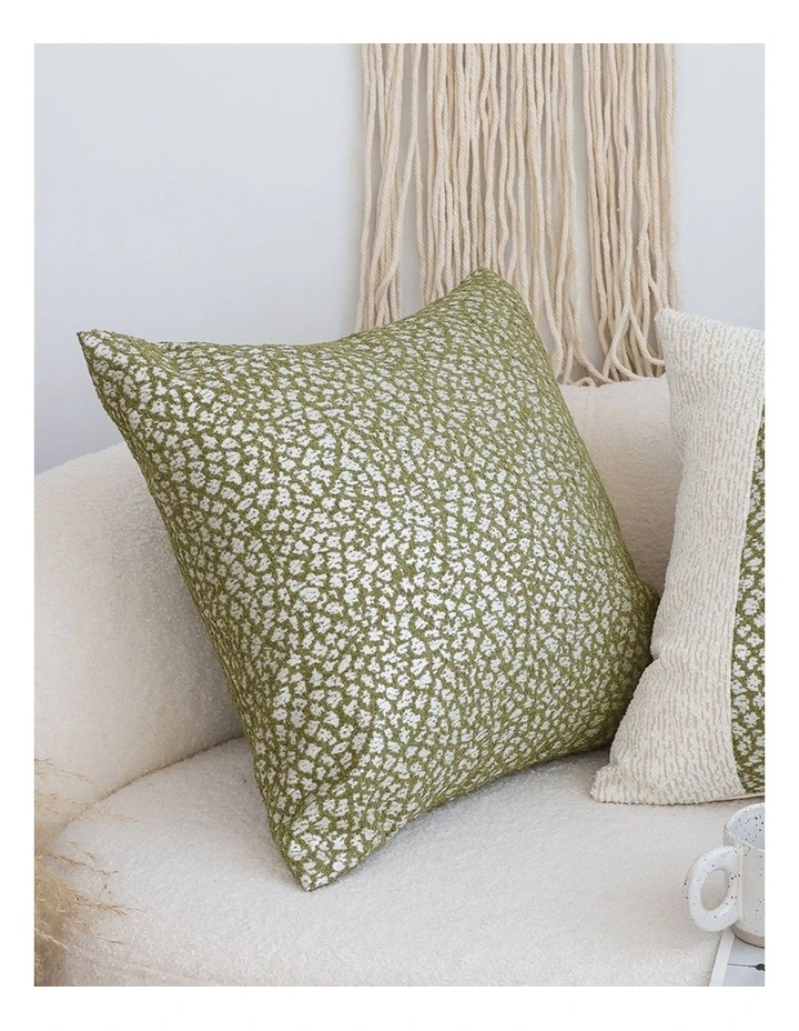 SOGA 2 Pack Leafy Green White Seat Cushion 50x50x18cm image 5
