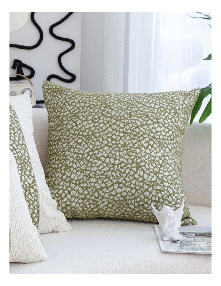 SOGA 2 Pack Leafy Green White Seat Cushion 50x50x18cm image 6