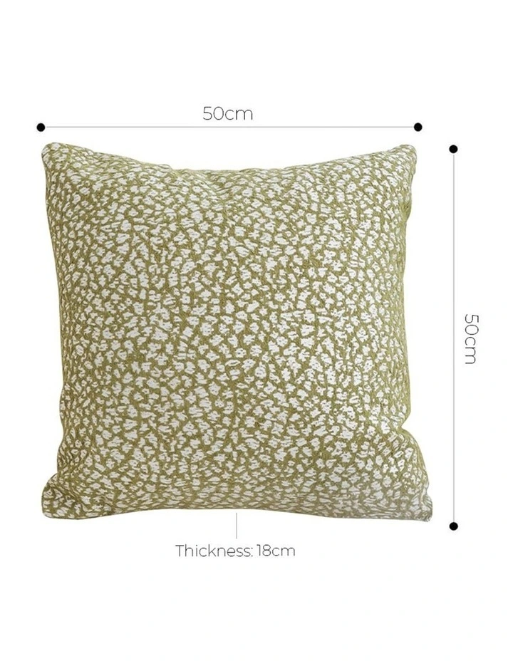 SOGA 2 Pack Leafy Green White Seat Cushion 50x50x18cm image 7