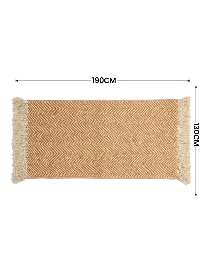 SOGA Mustard Yellow Polyester Throw Blanket 40x30x6cm image 7