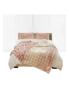 SOGA Light Pink Fur Fuzzy Throw Blanket 200x230cm