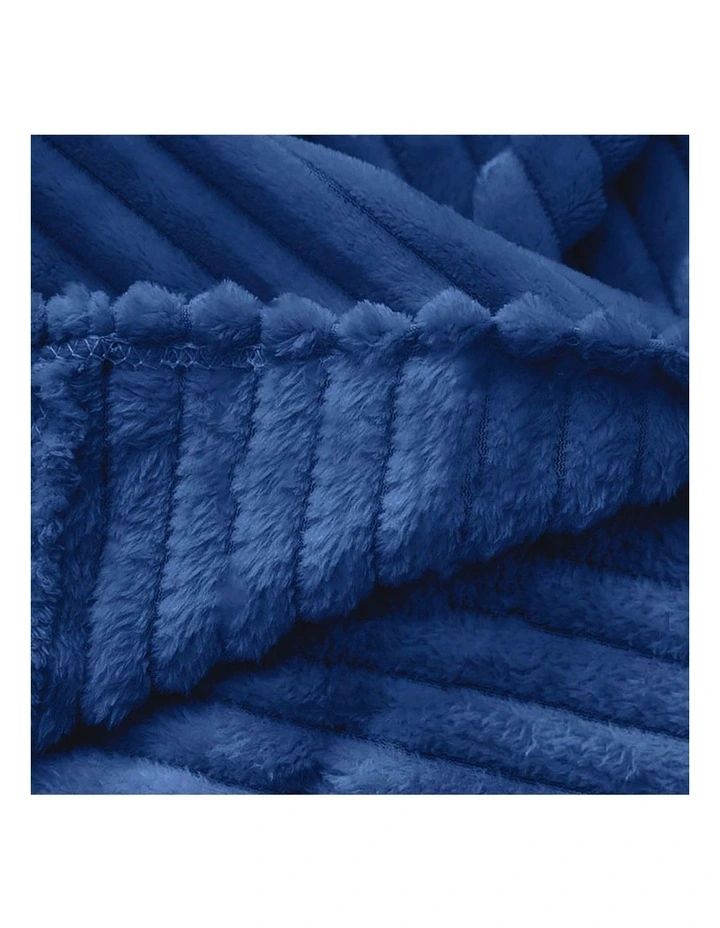 SOGA 2 Pack Blue Thin Flannel Throw Blanket 200x230cm image 7