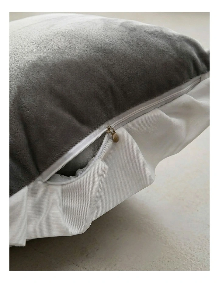 SOGA 2x 150cm Grey Tufted Crown Headboard Pillow Cushion Bed Backrest Bedroom Support Decor image 4