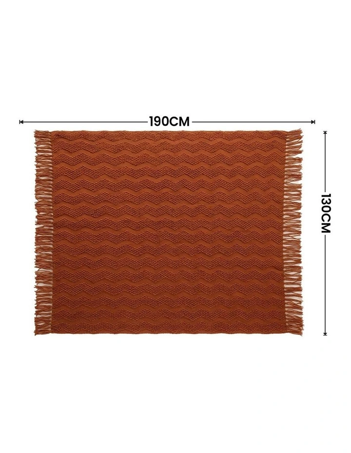 SOGA Brown Polyester Throw Blanket 40x30x10cm image 7