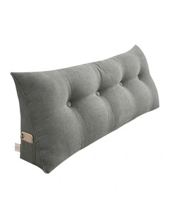 SOGA 120cm Grey Triangular Wedge Headboard Backrest Pillow