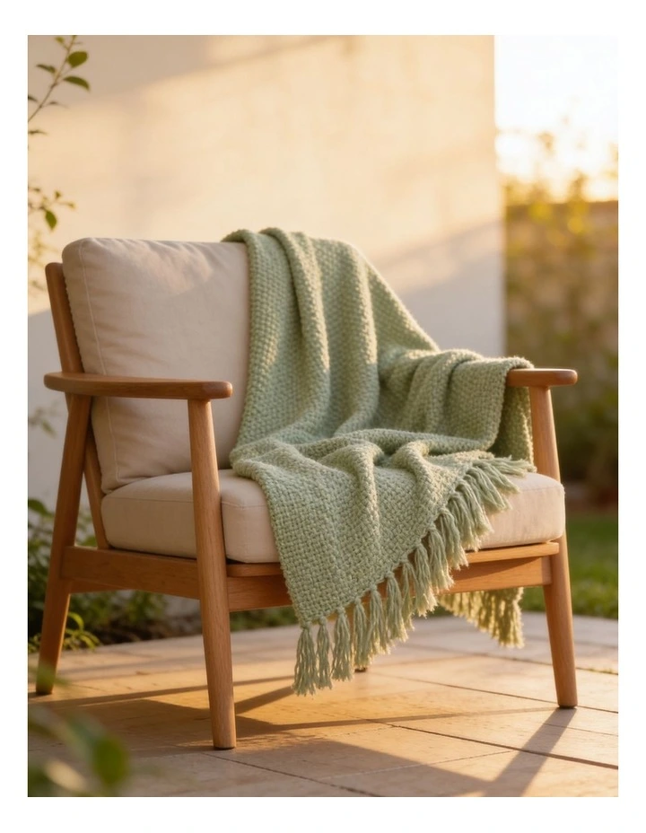 SOGA Matcha Green Polyester Throw Blanket 40x35x8cm image 4