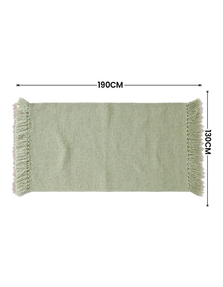 SOGA Matcha Green Polyester Throw Blanket 40x35x8cm image 7