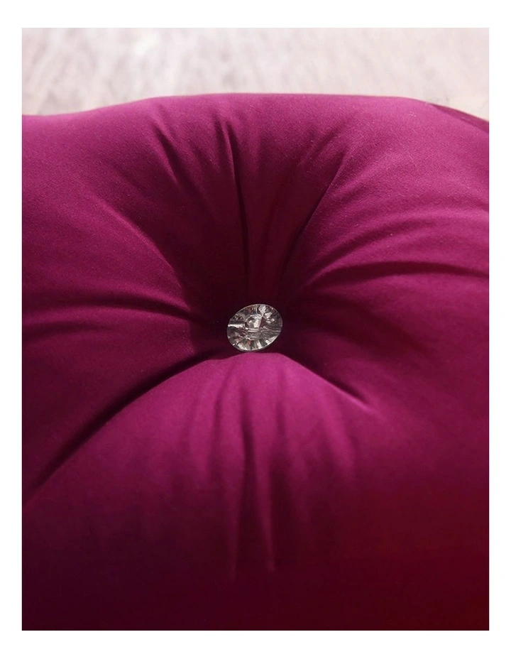 SOGA 2X 120cm Burgundy Princess Headboard Cushion with Ruffle Lace image 4