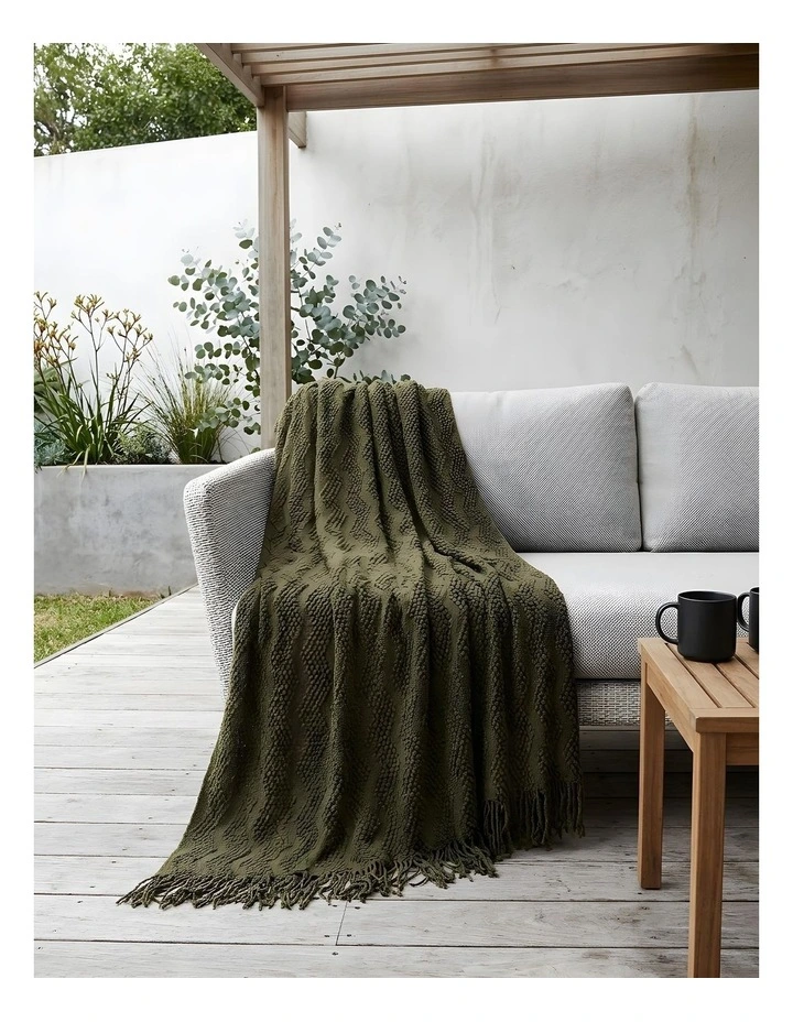 SOGA Army Green Polyester Throw Blanket 40x30x6cm image 4