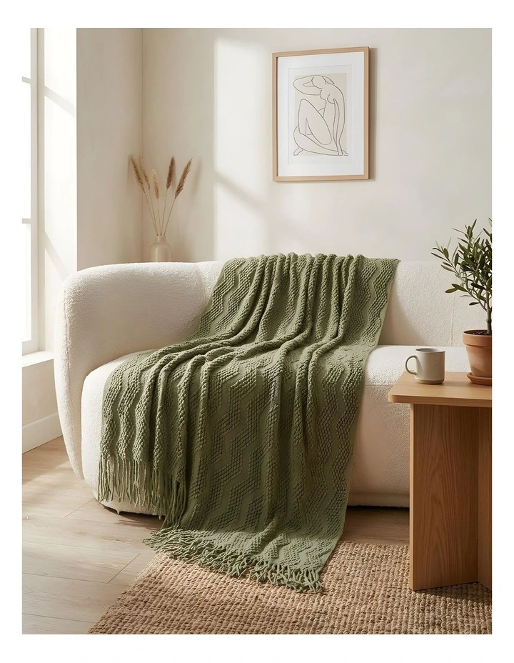 SOGA Green Polyester Throw Blanket 40x30x6cm image 3