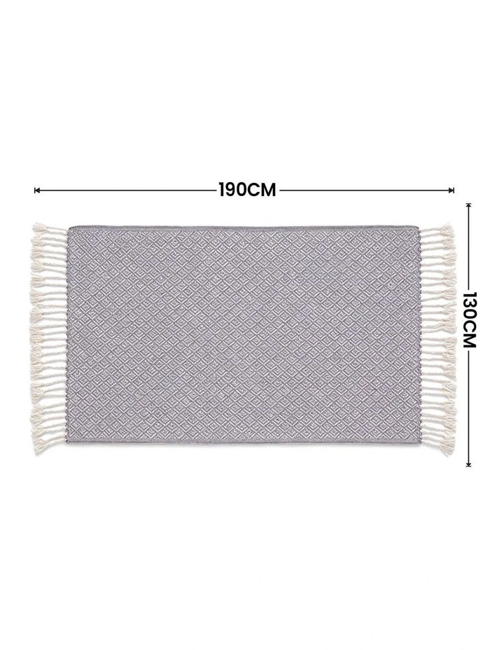 SOGA 2 Pack Grey Polyester Throw Blanket 127x170cm image 7