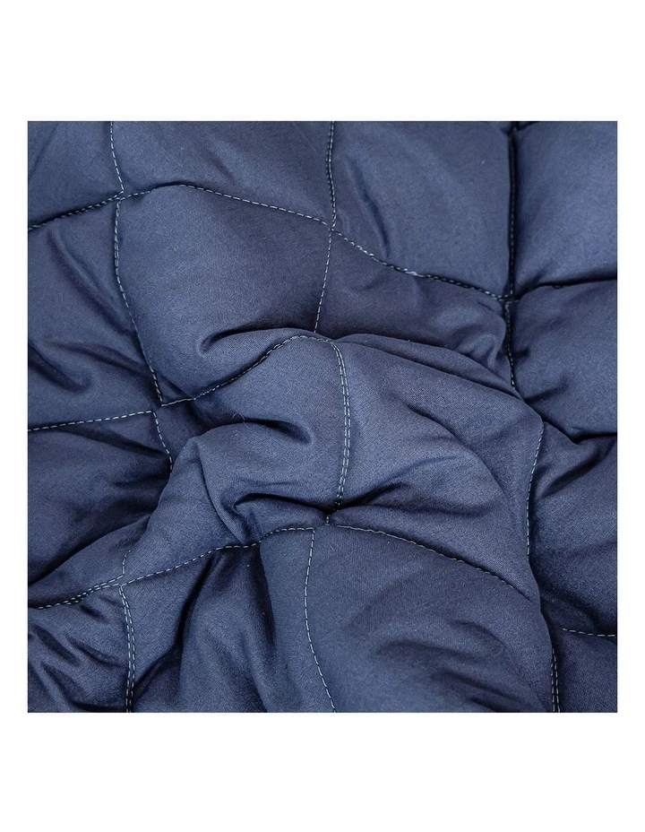 SOGA 2 Pack Blue Double Cross-Hatch Quilted Mattress Cover Sets with 4 Pillowcases image 5