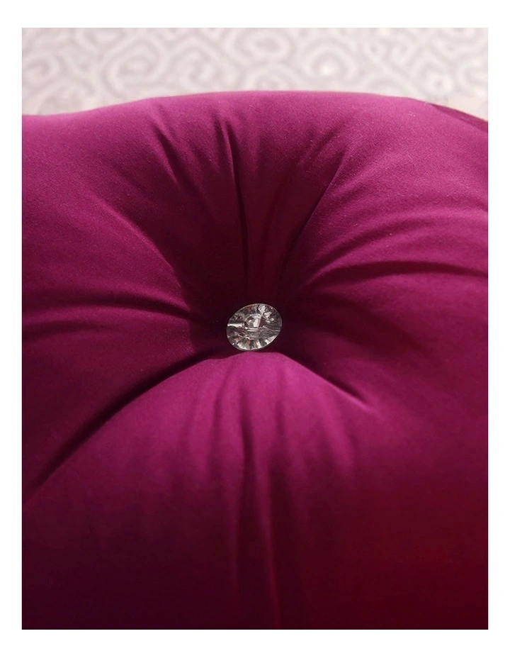 SOGA 2X 180cm Burgundy Princess Headboard Cushion with Ruffle Lace image 4