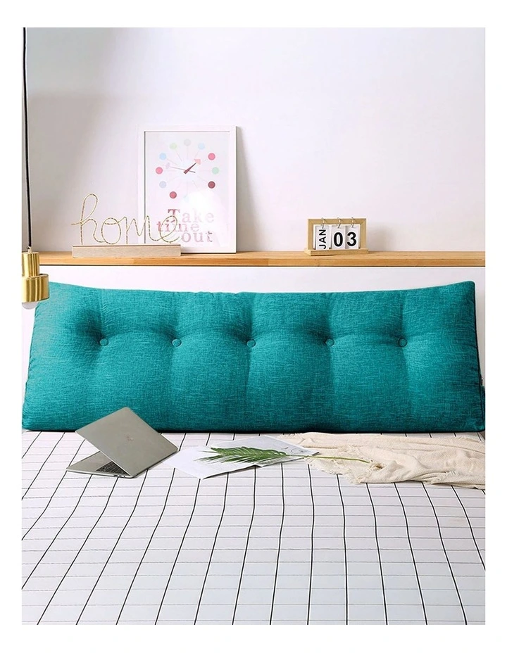 SOGA 180cm Blue Green Triangular Wedge Headboard Backrest Cushion image 2
