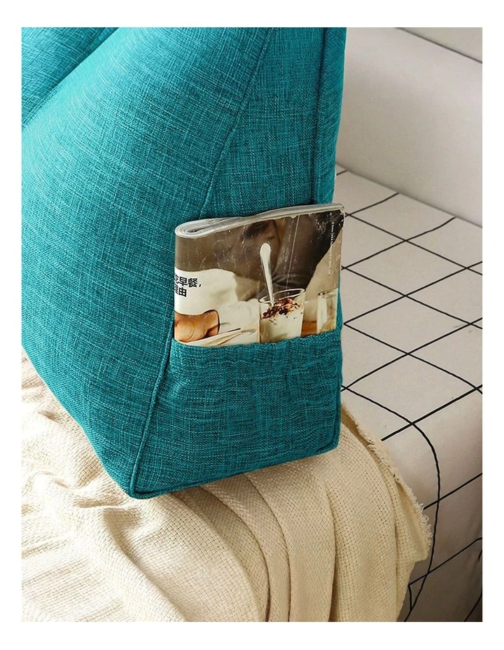SOGA 180cm Blue Green Triangular Wedge Headboard Backrest Cushion image 3