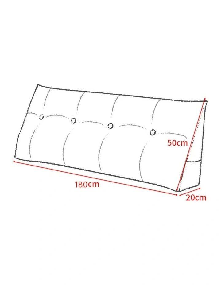 SOGA 180cm Blue Green Triangular Wedge Headboard Backrest Cushion image 6