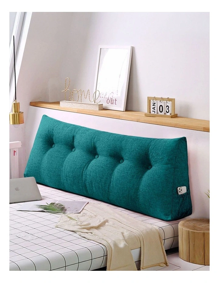 SOGA 180cm Blue Green Triangular Wedge Headboard Backrest Cushion image 7