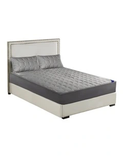 SOGA Grey 153cm Wide Mattress Cover