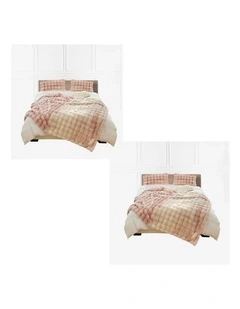 SOGA 2 Pack Light Pink Fur Fuzzy Throw Blanket 200x230cm