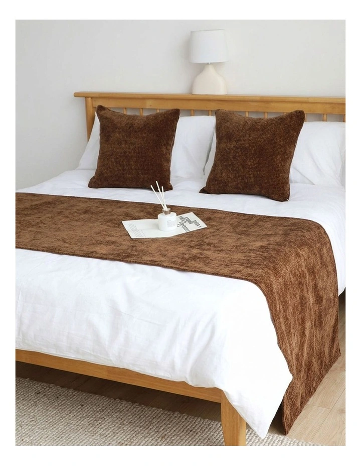 SOGA 1.5m Zebra Luxury Bed Runner Vintage Bedding Set of 3 image 3