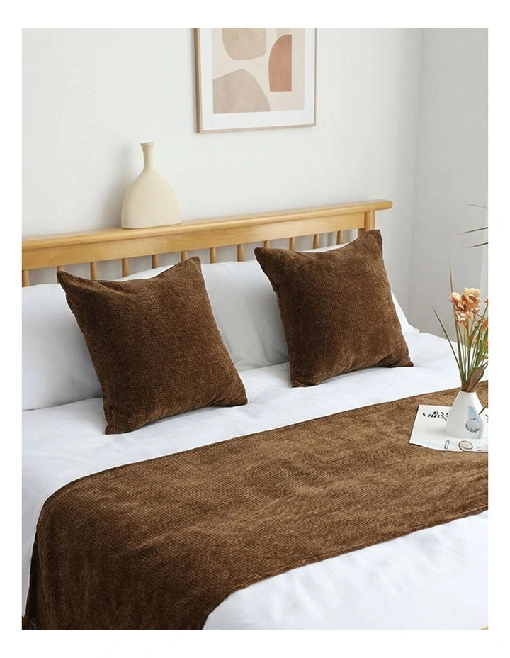 SOGA 1.5m Zebra Luxury Bed Runner Vintage Bedding Set of 3 image 4