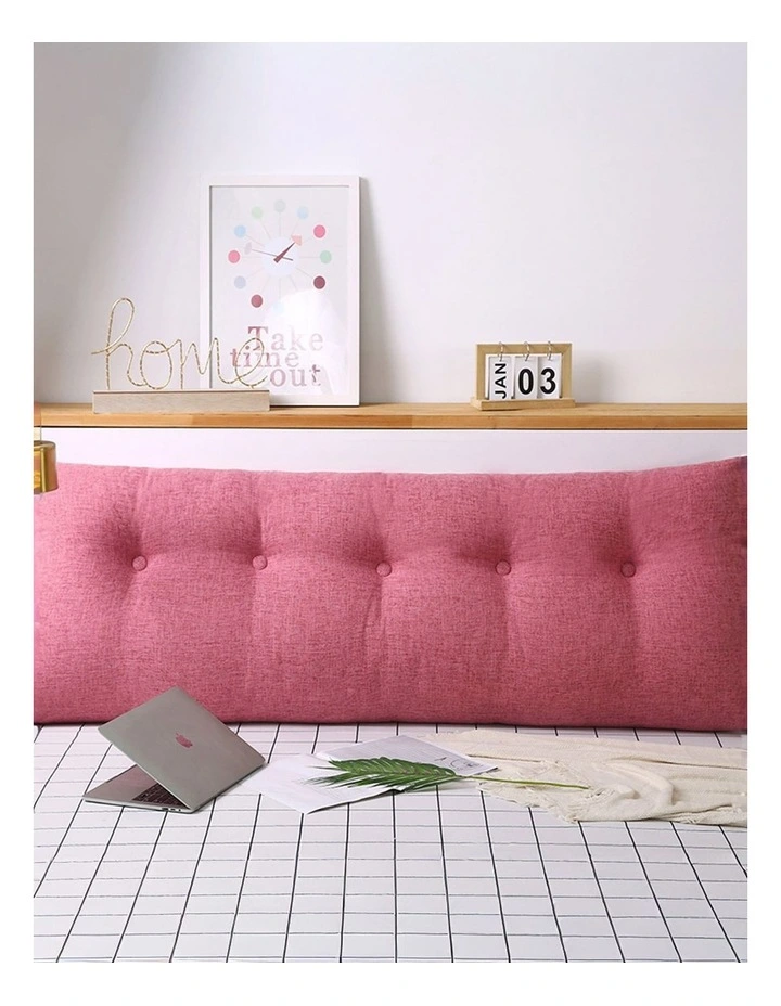SOGA 2X 150cm Crabapple Red Triangular Wedge Headboard Backrest Cushion image 2
